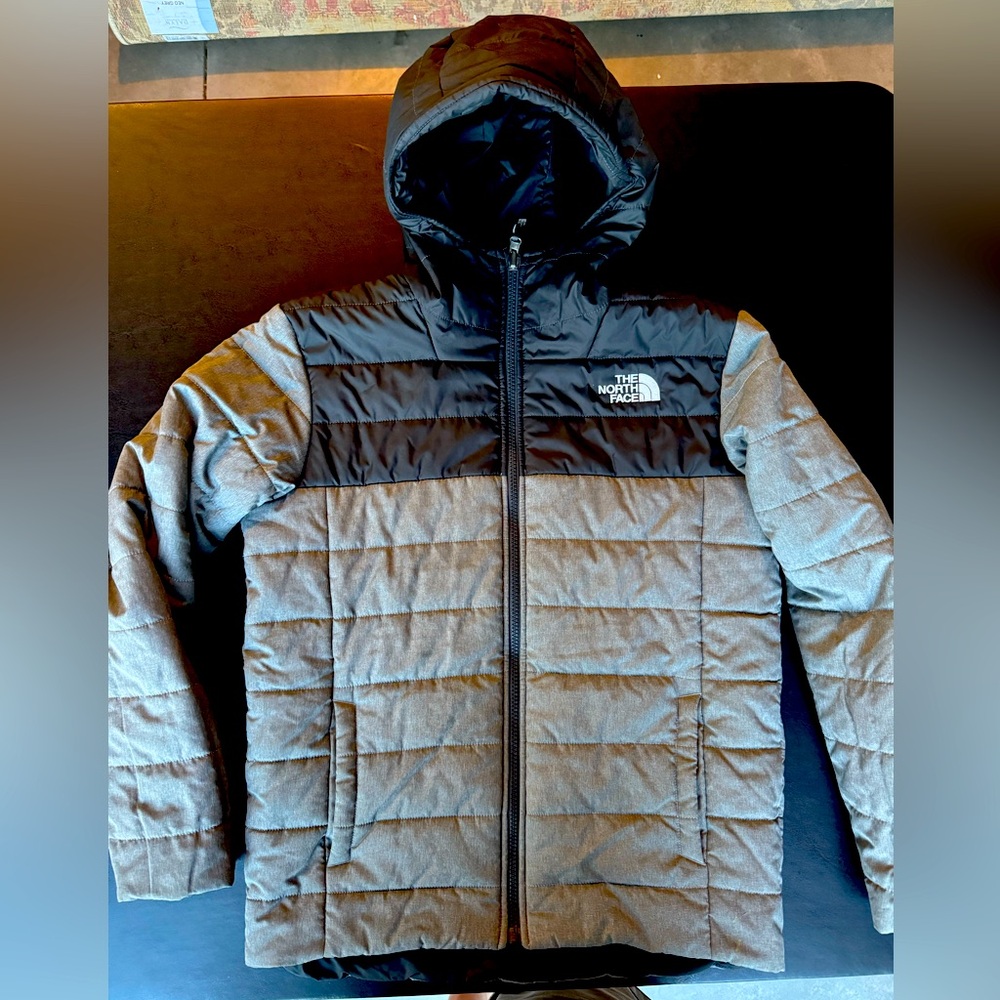 The North Face REVERSIBLE Boys Hooded Puffer Coat - Sz Youth Large